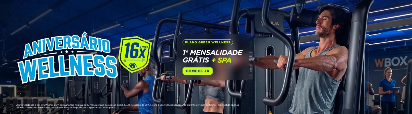 Aniversário Wellness 16 anos Planos Green